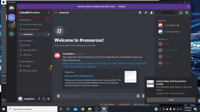 Episode #72: To Accept Discord Invite and Navigate Discord Server with Screen Reader смотреть онлайн