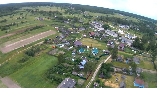 Село Аделино с высоты птичьего полета смотреть онлайн