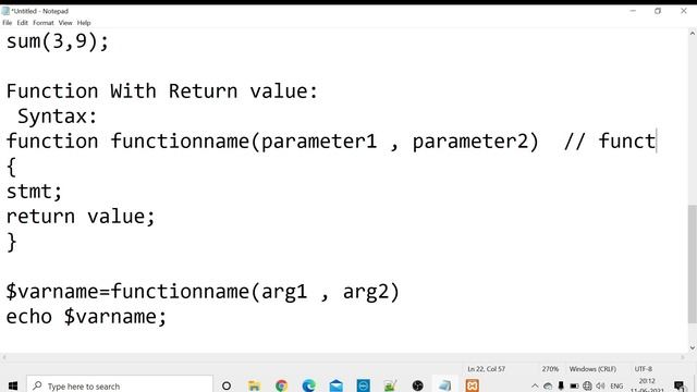 PHP Tutorial Full Courses Part - 14 For Beginners In Hindi | Niks Classes| Function with parameter