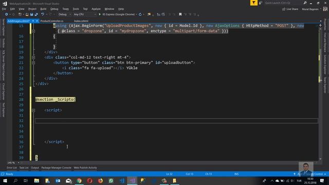 DropzoneJS ile MVC Ajax Image Upload Part 3 смотреть онлайн