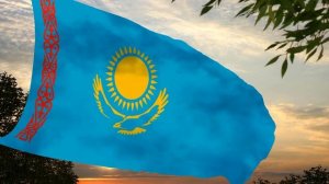 Флаг и гимн Казахстана (старая версия) Flag and anthem of Kazakhstan (old version)