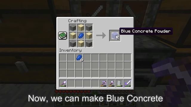 Minecraft Survival: How to Make Blue Concrete смотреть онлайн