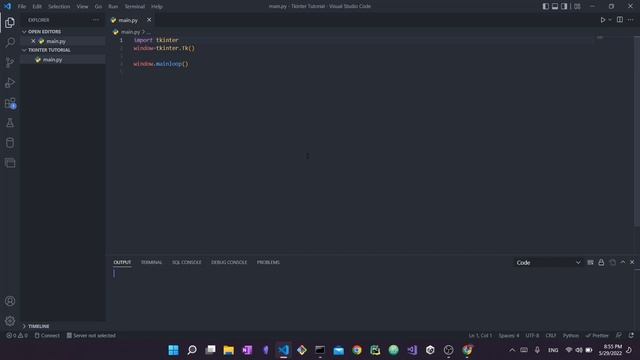 Install and Setup Tkinter for beginners + Create a basic Tkinter app
