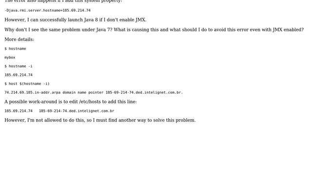 DevOps & SysAdmins: UnknownHostException when enabling JMX in Java 8 смотреть онлайн