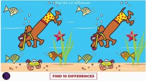 Can You Find 10 Differences In These Pictures? HARD LEVEL