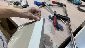 Клею ПВХ кромку на фасад МДФ суперклеем. Мебельные эксперименты