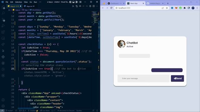 Build a Fully functional ChatBot using ReactJs[Full Video] смотреть онлайн