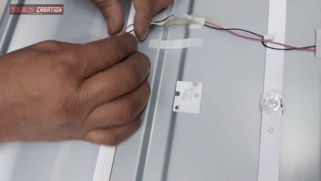HOW TO FIX LED TV BACKLIGHT || 50" inch tv disassembly || EASY FIXING@TheSINGHCREATION