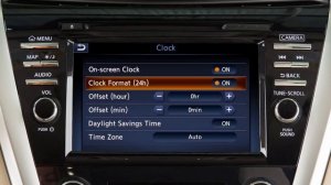2015 NISSAN Murano - Setting the Clock