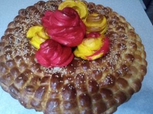 Плетёный праздничный ПИРОГ.