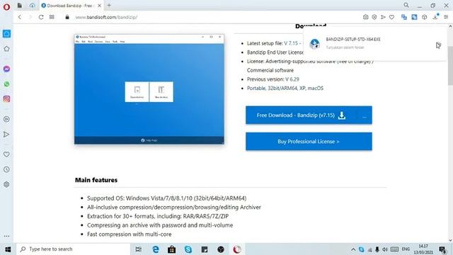Cara instal Bandizip Free! смотреть онлайн