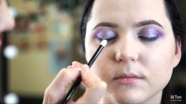 Новогодний сине-зеленый макияж. Укладка. Кудри смотреть онлайн