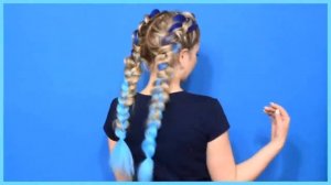 ТОП 10 Прически с КАНЕКАЛОНОМ своими руками Тренд 2017 Косы с цветным канекалоно