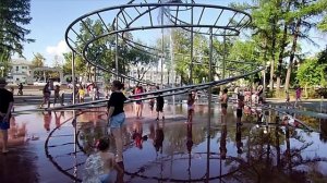 г.Челябинск. Парк В Терешковой и сухой фонтан любимое место отдыха взрослых и детей 16 07 2020г