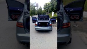 Самая громкая Ауди А6С6 . первый запуск системы