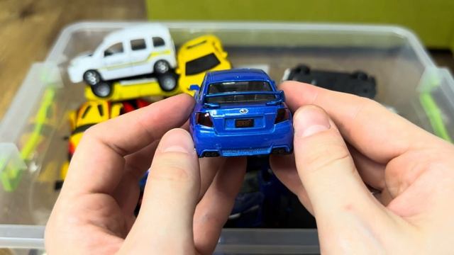 Box Full of Model Cars /Porsche, VW, Audi, Toyota, BMW, Mercedes AMG S, Hammer, Lamborghini