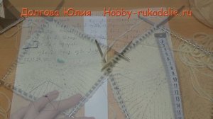 Стильная шапка спицами Робин Гуд. Схема вязания  /// Stylish cap needles. The scheme of knitting