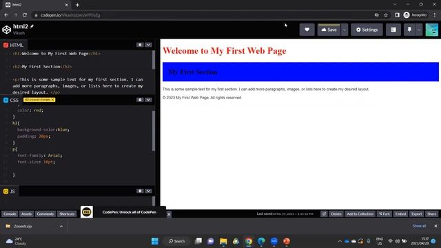 Using CSS | HTML, CSS, JavaScript Course for Beginners and Students | Tutorial Part 3