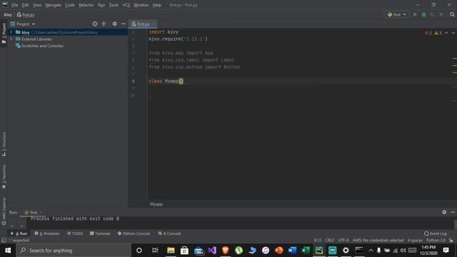How to Make GUI Application using kivy module in pycharm || PYCHARM+PYTHON+KIVY || GUI in python смотреть онлайн