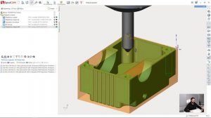 [Урок по фрезерной обработке в SprutCAM 12] 06 - [Первый установ] Центровка отверстий