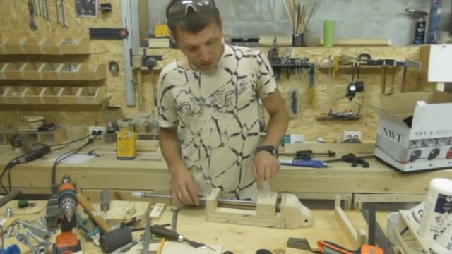 тиски для сверлильного станка из фанеры