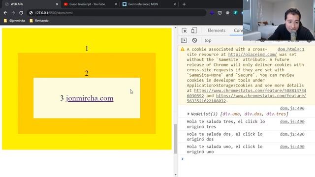 Curso JavaScript: 75. DOM: stopPropagation & preventDefault - #jonmircha смотреть онлайн