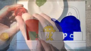 Натюрморт для детей «3 основных цвета»