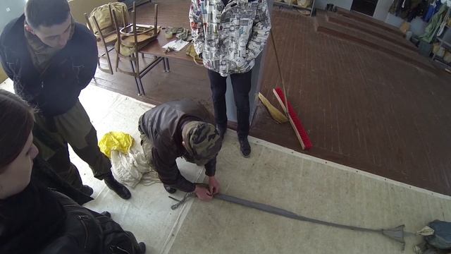 Укладка Д-6 - часть 4 (укладка стабилизирующего парашюта) смотреть онлайн