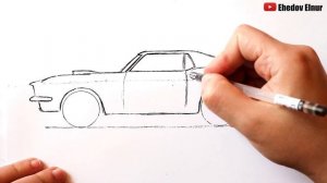 Как нарисовать Форд Мустанг | Muscle Car