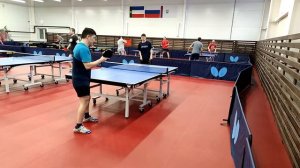 Отработка подставка удар в настольном теннисе table tennis ping pong