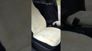 Установка за 2 минуты меховых накидок на сиденья