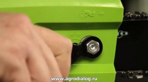 Аккумуляторная пила Greenworks GDCS50 – боковое натяжение цепи
