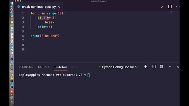 [17] break, continue and pass statements in Python with Example | Python for Beginners смотреть онлайн