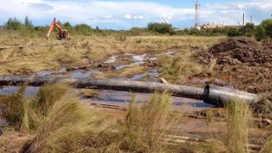 ГНБ протяжка 315 трубы в футляр