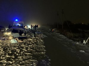 Водитель и пассажирка «девятки» разбились под Йошкар-Олой