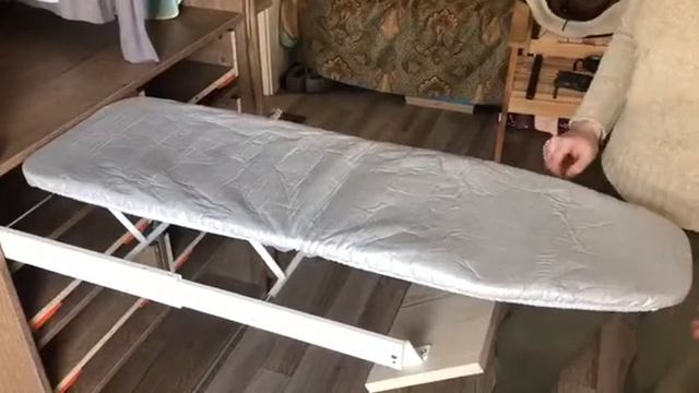 Встраиваемая гладильная доска Hafele на место выдвижного ящика смотреть онлайн