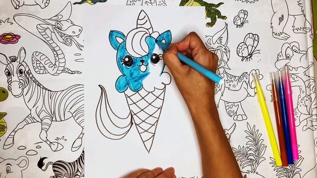 Как нарисовать ? КОТИКА-ЕДИНОРОГА // How to draw a unicorn cat смотреть онлайн