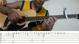 Slow Dancing in the Dark - Joji Guitar Fingerstyle (Tabs on Screen)