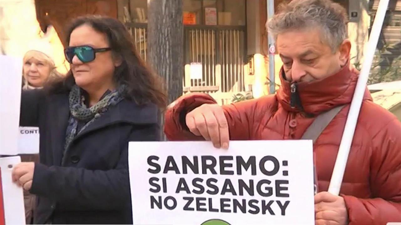 В Сан-Ремо участники манифестации выступили против трат на содержание киевского режима