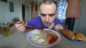 МУКБАНГ АСМР ПЛОВ С МЯСОМ СВИНИНА/ ФРУНЧОЗА/ САМСА С КУРИЦЕЙ/ СЛОЙКА С ВЕТЧИНОЙ / ASMR Mukbang #627
