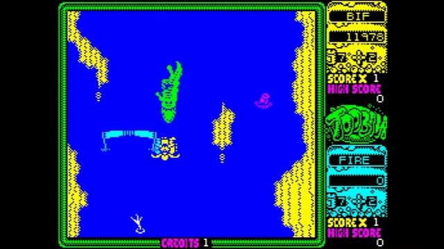 Toobin' On The ZX Spectrum (Letsplay/Gameplay)