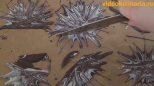 Как украсить торт шокладом