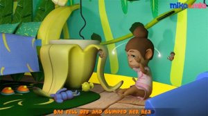 5 Little Monkeys Jumping on the Bed | Nursery Rhyme & Monkey Song | Kids Songs By Mike & Mia
