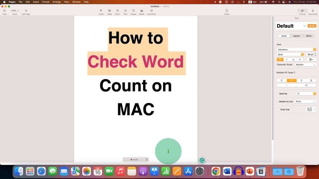 How to Check Word Count on MAC Pages смотреть онлайн