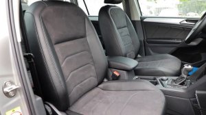 Volkswagen Tiguan  - базовая перетяжка салона с алькантарой в центре сидений [АЛЬКАНТАРА 2022]