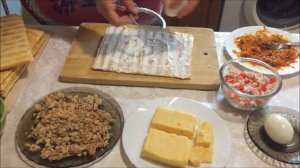 Торт закусочный из коржей «Наполеон»