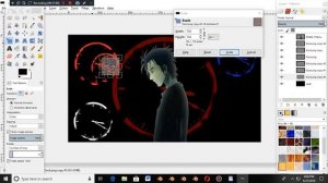 How to create my Okabe Rintarou steins gate 0 digital edit with gimp and blender