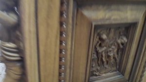 работа цеха. тумбочка из дерева с резьбой