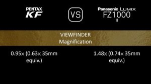 Pentax KF vs. Panasonic Lumix FZ1000 II: A Comparison of Specifications