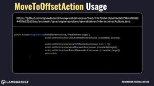 org openqa selenium interactions MoveToOffsetAction with example